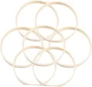Cabilock 10pcs Bamboo Dreamcatcher Ring Diameter Craft Tools for DIY Projects Wall Hanging Decor Smooth and with Desiccant for Mandalas and Accessories