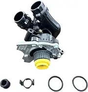 Aluminum Thermostat Engine Water Pump 06H121026DD 06H121026CD,Compatible With A3 A4 Q5 TT,Compatible With VW CC Tiguan Jetta Golf GTI(Plastic steel)