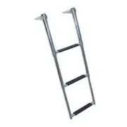 3-Step Over Platform Telescoping Ladder W/ Handle Trusted Marine Grade