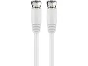 Goobay Antenna Cable (80 dB) F-type to F-type 0.5M - white