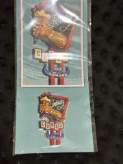 Marvel Infinity Conez Gauntlet Steve Thomas Enamel Pin + COA from Poster Print