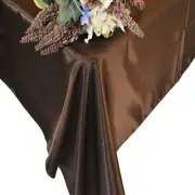 10 Rectangle 90" X 132" Banquet Satin Tablecloths 30 Colors Made in USA Wedding