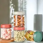 Spices Jars Good Seal Canning Set of 6 500ml Crisper Boxes with Screw Lids