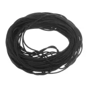 Silicone Foam Seal Strip, 1.8mm(0.07") Dia 12 Meters(39.37 Ft) Long Black