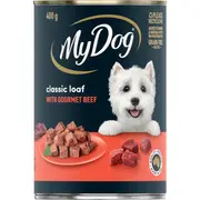 My Dog Adult Wet Dog Food Classic Loaf with Gourmet Beef Can 400g