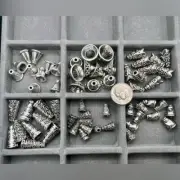 60 pcs/30 pairs bead caps silver cones high quality jewelry making findings