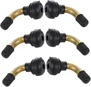 Alipis 6pcs Valve Stem Extenders for Offroad Tyres Automotive Accessories Replacement Kit Elbow Stem Adapter for Car Motorcycle