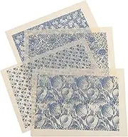 4 Sheets Burnt Pottery Stickers Transfer Paper for Pottery Coloring Transfer Paper Pottery Accessory Professional Transfer Paper Delicate Pottery Decal Decorative Transfer Paper