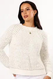 [PUP3] Willa Knit Sweater - White XS White