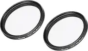 uxcell UV Lens Filters, 40.5mm Slim Frame Multi-Coated Protective Lenses Filter for Camera Photography Accessories, Pack of 2