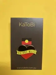 NAIDOC WEEK PIN Aboriginal Heart Enamel Pin Badge Brooch Indigenous NAIDOC