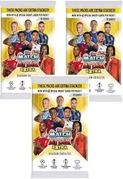 Match Attax Extra Topps 24/25 New Premier League Soccer Trading Cards 3X Packs Bundle (36 Soccer Cards) 2024/2025 with hassentials Sticker