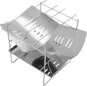 Outdoor Wood Burner | Portable Wood Stove - Portable Lightweight Foldable Grill for Hiking Fishing Backpacking Family Picnics Outdoor Cooking Activities