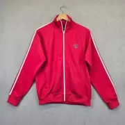 Fred Perry Track Jacket Mens Small Red Full Zip Jacket Retro Look Y2K B30