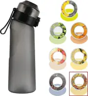 New 2024 7 Flavors Air Up Water Bottle Flavour Pods With Air Water Bottle Bottle 0 Sugar And 0 Calories Black Bottle Red Bull Taste