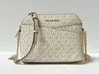 MICHAEL KORS JET SET TRAVEL DOME CROSSBODY SHOULDER BAG MK VANILLA PINK