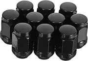 Set of 10 Lug Nut Caps Chrome Finish Lug Nut Covers for Car Wheel Easy-to-use Salt Spray Resistant Car Accessories