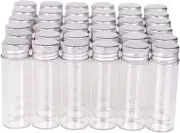 100 Tiny Glass Bottles Clear Small Vials 15 Milliliter Empty Mini Jars with Alum