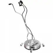 Surface Cleaner 20 inch Flat Surface Cleaner for Pressure Washer 4000psi Pressure with 3/8 Quick Connector Surface Cleaner W/ Casters 10.5GPM