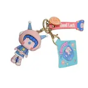 Key Chain fob fashion toy doll Rubber Good Luck whimsy girl bag backpack NEW