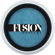 Fusion Body Art Pro Face Paint | Pearl Peacock Magic (25gm), Professional Quality Water Activated Shimmery Face & Body Paint Supplies – Single Metallic Makeup Cake – Hypoallergenic, Non-Toxic, Safe
