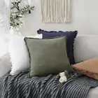 Decorative Fringe Cushion Cover Elastic Pillowcase Bohemian Style Trim
