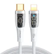 Nevenka 1.2m 20W USB-C to Lightning Fast Charging Cable Smart Auto Disconnect for iPhone 14/14 Pro-White