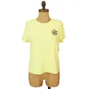 Volcom Have A Clue Top XXL Short Sleeve Stone Logo Tee Neon Lime Ice NWT B81