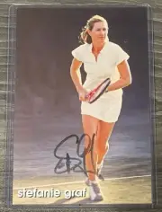 Steffi Graf Autographed 4x6 Promo Card