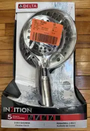 Delta 6-Spray Patterns SureDock Magnetic Wall Mount Handheld Shower Head 4.94"