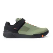 Crankbrothers Stamp Speedlace MTB Flat Pedal Shoes Green/Orange