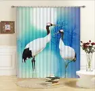 3D Moon Heron 678 Blockout Photo Curtain Print Curtains Drapes Fabric Window AU