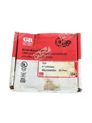 Gardner Bender Knockout Seals 1" 25mm 703 (Box of 25)
