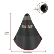 Universal RALLIART Gradation Fabric Red Stitches shift knob Shifter Boot Cover