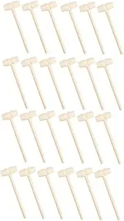 24Pcs Solid Mini Hammers Educational for Safe Polished Surface Interactive Parent Play for Enhancing Patience and Coordination