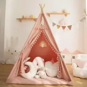 Teepee Tent for Kids with Padded Mat Foldable Tone Play Tents for Girl and Boy w