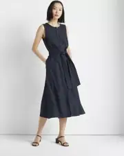 Club Monaco Women's Sleeveless Button Front Dress, US 12