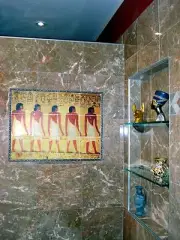 Art Colorful Ancient Egypt Tumbled Marble Mural Backsplash Bath Tile #95