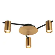 CLA Lighting Tache Interior Spot Ceiling Light (with Adjustable Antique Brass 3 Heads) IP20