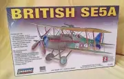 BRITISH SE5A MODEL KIT LINDBERG 72581 NEW 1:48 2007 PROPELLER BI PLANE PLASTIC.