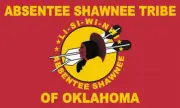 Absentee Shawnee Tribe of Oklahoma Flag 3" Decal