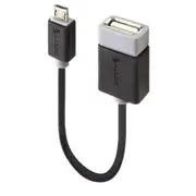 Alogic USB2-MCAB-ADP 15cm USB2.0 Type B Micro to Type A OTG Adapter - Male to Female [USB2-MCAB-ADP]