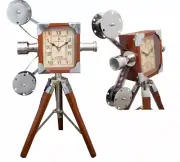 Retro Projector Clock On Tripod Stand Very Unique Look Table/Desk Top Decor Gift