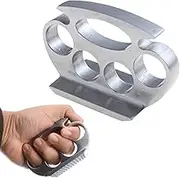 Tenderiser Meat Hammer Household Professional Kitchen Cooking Tool Handheld Ergonomic Meat Tenderiser Mallet Strong Durable Aluminum Alloy Metal Tenderiser Mallet for Steak Chicken Fish & More