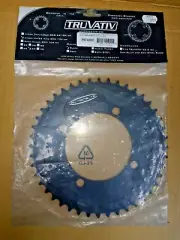 TRUVATIVE 44t DH/SS CHAINRING 104mm DOWNHILL SINGLESPEED BLACK