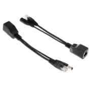 2x POE Cable Separator Injector Synthesizer Combiner Over Ethernet Splitter 12V