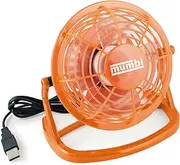 [mumbi] USB Fan, Mini Fan Small for the Desk with On/Off Switch, Orange