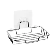 3Pcs High Quality Soap Rack Wall Mounted Soap Holder Stainless Steel Soap Sponge Dish Bathroom Accessories Soap Dishes Self Adhesive