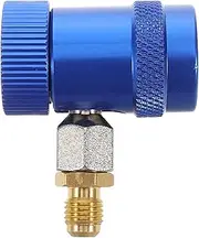 MOLUCKFU Refrigerant Joint Automotive Air Conditioning Systems Ac Hose Fitting Connector Quick Connect R1234yf Adapters Couplers for Recharging Condenser Quick Coupler Kit Aluminum Alloy