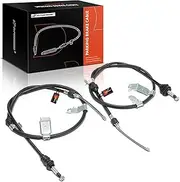 Rear Driver and Passenger Side Parking Brake Cable Assembly Compatible with Honda Models: CR-V CRV 1997 1998 1999 2000 2001, 2.0L, 2-PC Set